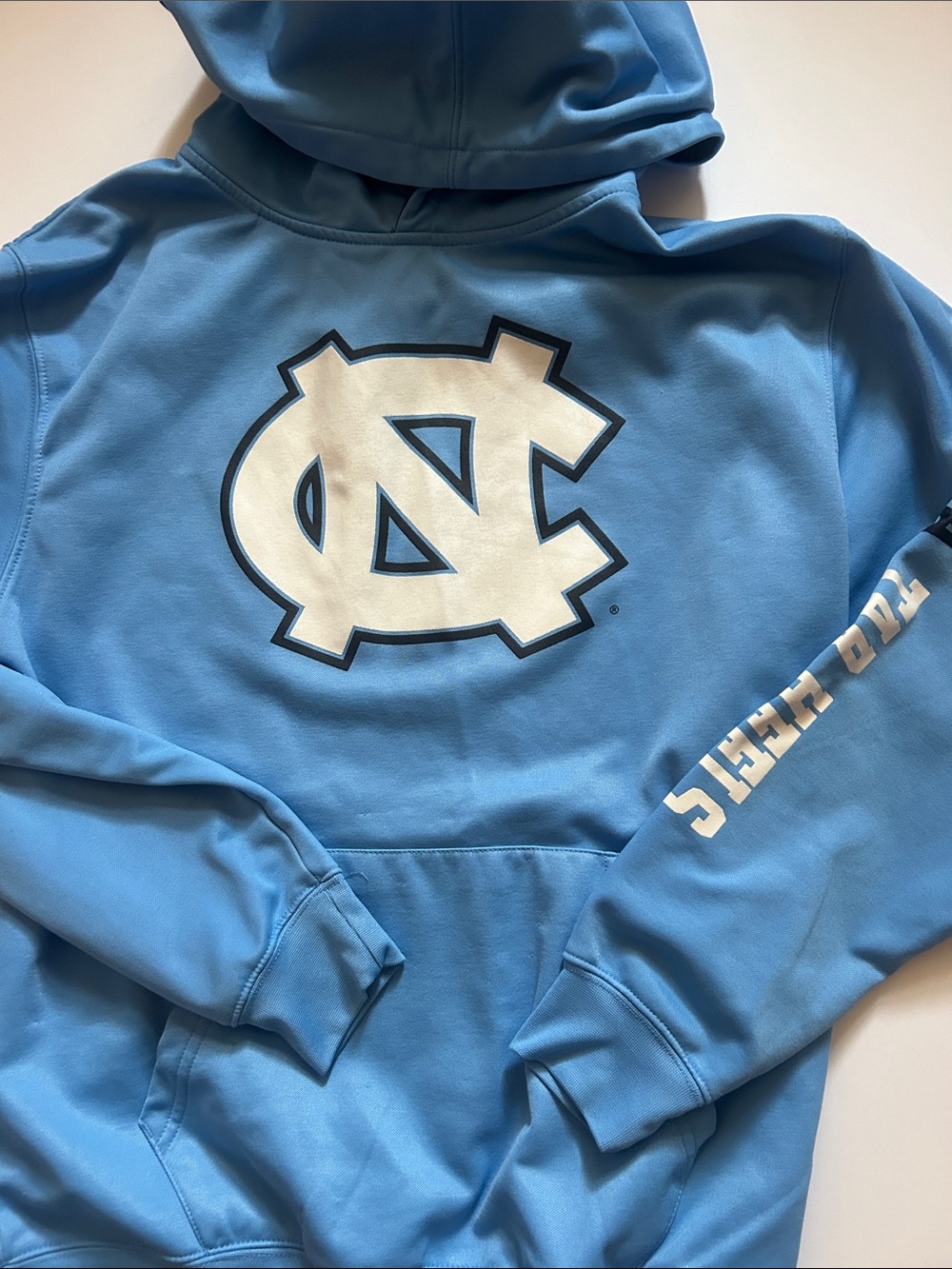 Colosseum Carolina Blue Pullover Hoodie with White Logo